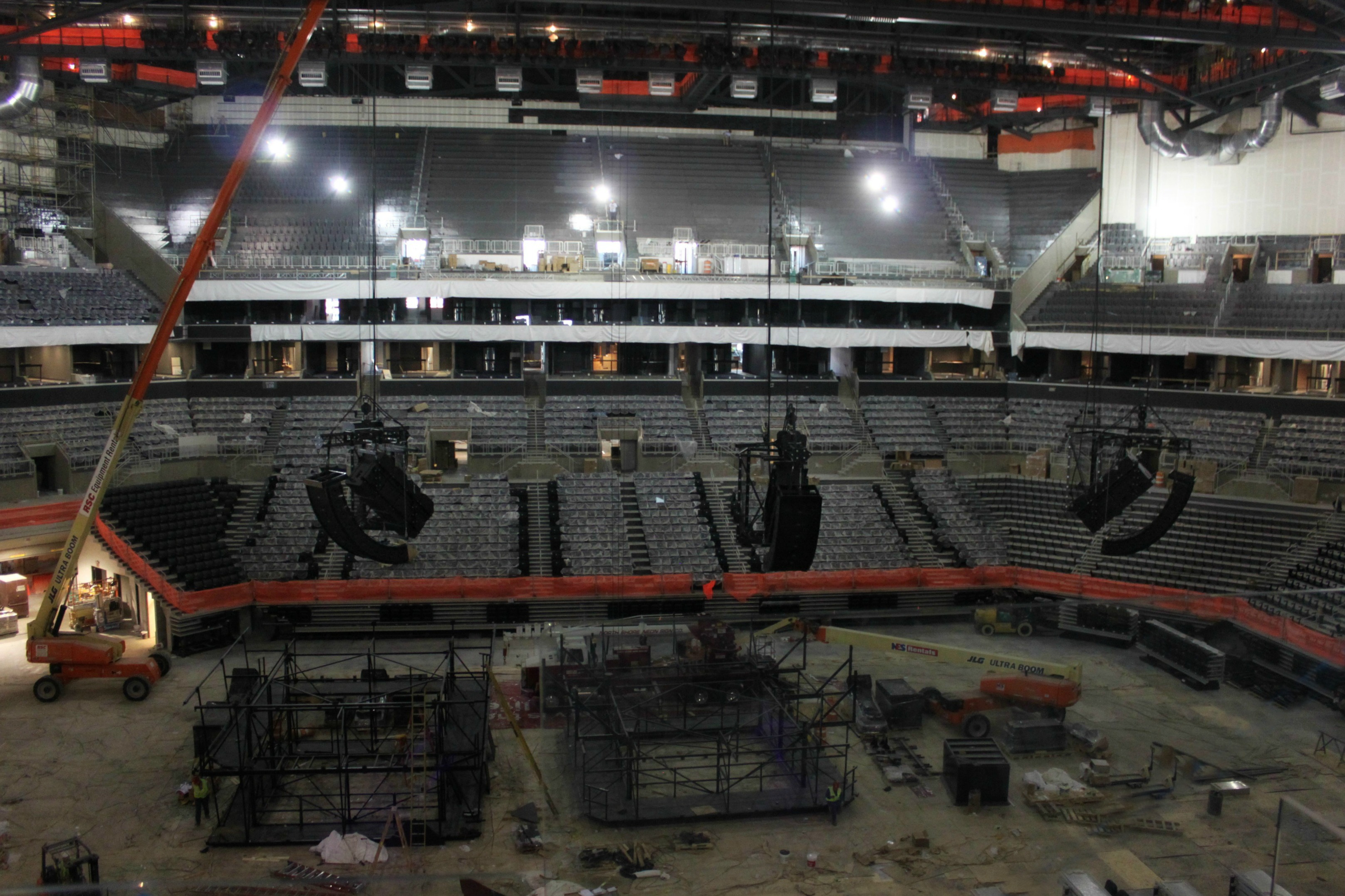 Polar Focus custom loudspeaker rigging products for EAW speakers at Barclays Center